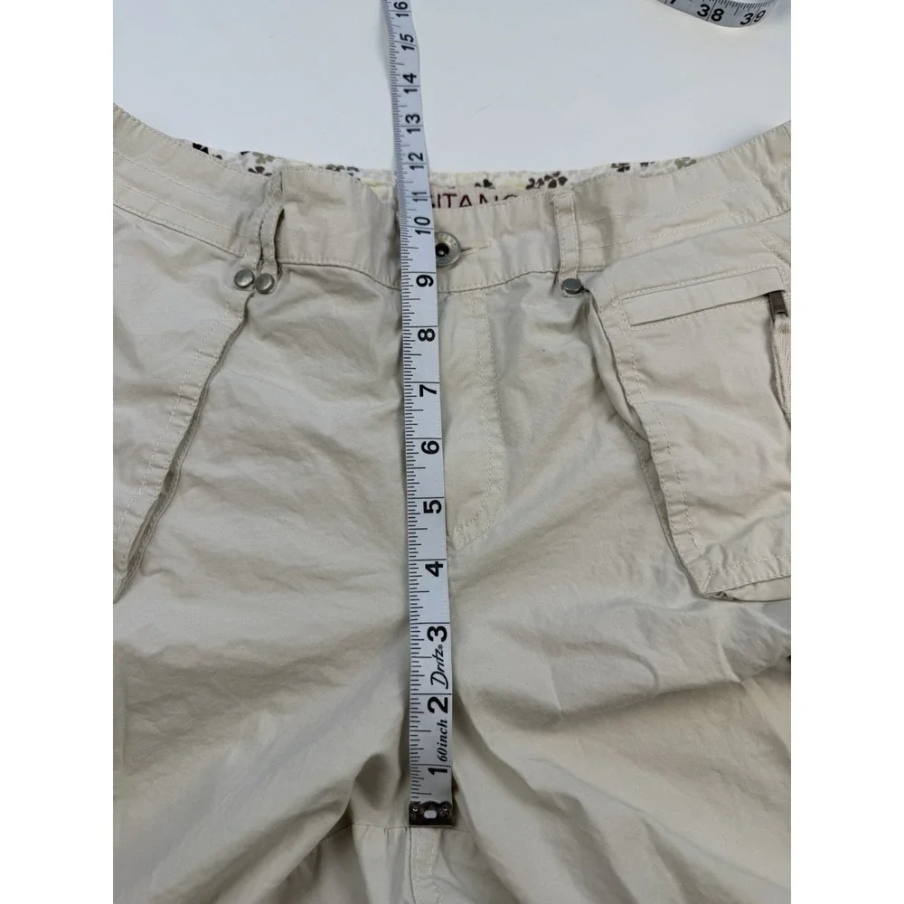 Vintage Y2K Gitano Cargo Bermuda Shorts Womens 12 Khaki Utility Stretch